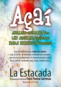 Todos los jueves de marzo en La Estacada,  como en el living de tu casa
