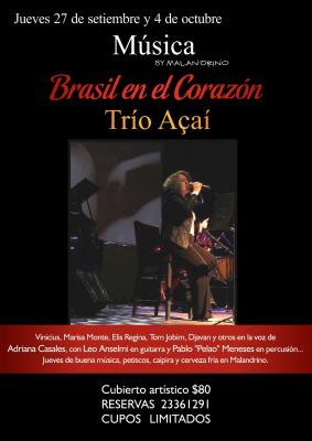 Noche de Tapas y Brasil en Malandrino - Reserven !